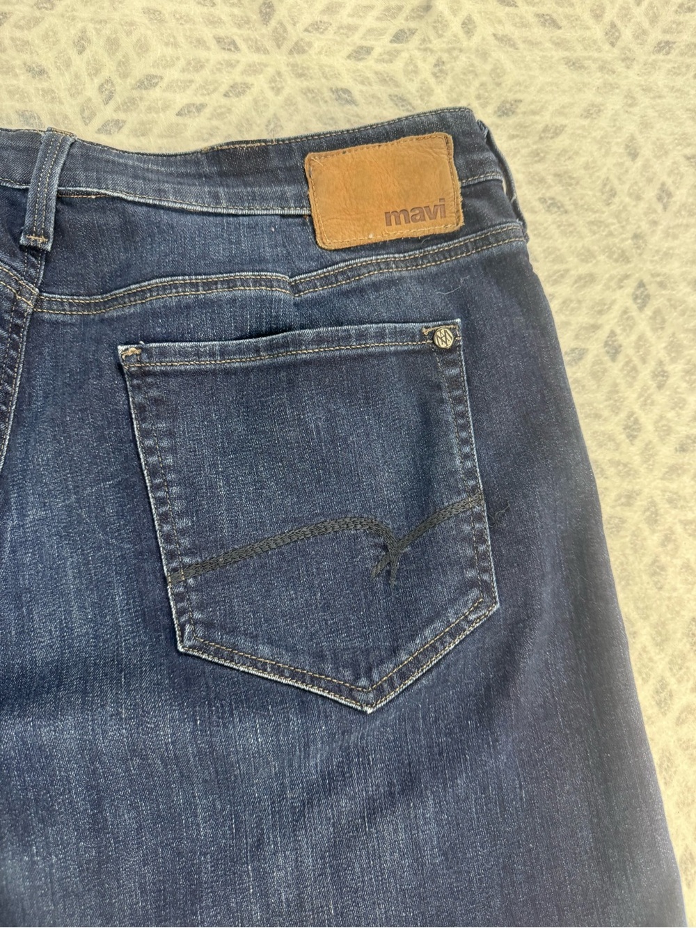 Mavi Matt Relaxed Straight Leg Jeans – Men’s 38x32 Dark Wash Stretch Denim - Picture 11 of 12